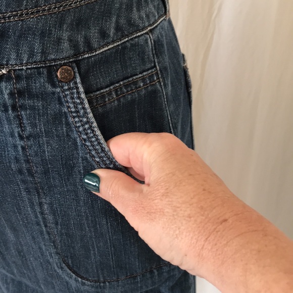 COLORADO womens 8 denim skirt 4 pockets mid blue back split front fly - Picture 3 of 16